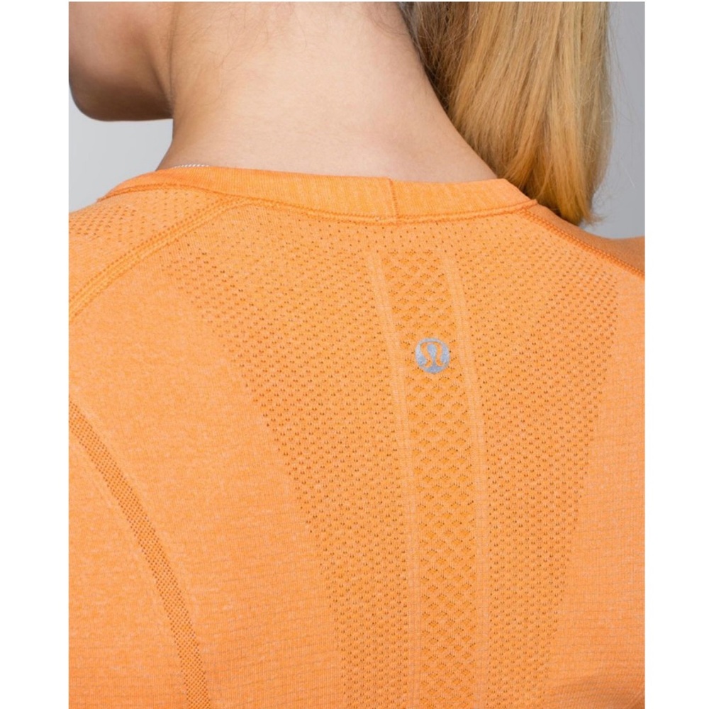 Lululemon🍋Run: Swiftly Tech Long Sleeve Heathered Creamsicle Pop Size 4 - Picture 2 of 16